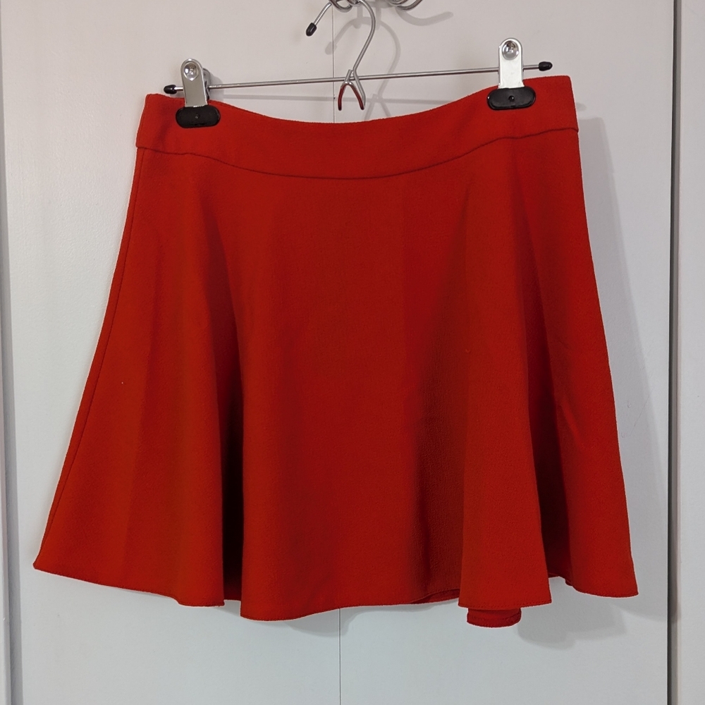 Atmosphere Red Circle Skater Skirt